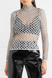 Mesh lace turtle neck sweater from Beaufille Nerva, SS2018