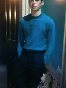 Anthony Boyle as Jack Argyll in Ordeal by Innocence (BBC 2018) wearing sleek, turtleneck jumper/sweater.