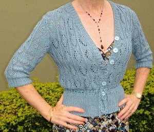 vintage style lace cardigan. knitting pattern. summer knitting.