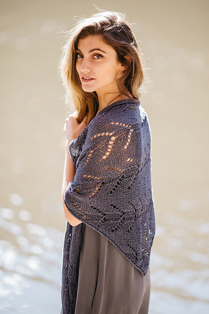 Bayou linen lace shawl summer