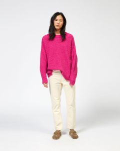 Pink, oversized, slouchy sweater from Isabel Marant.