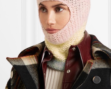 Knitted colour-block balaclava by Calvin Klein 205W39NYC, from net-a-porter.com.
